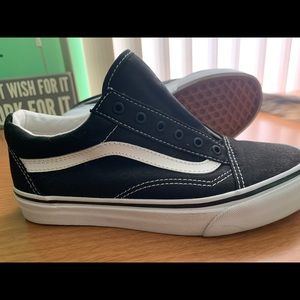 Black and white Vans